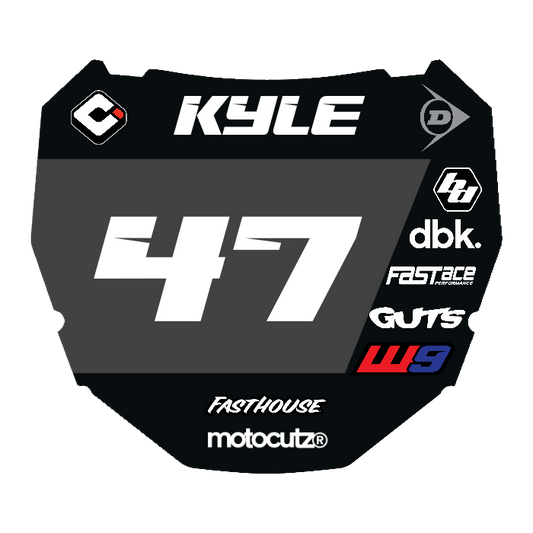 CUSTOM ODI NUMBER PLATE DECAL