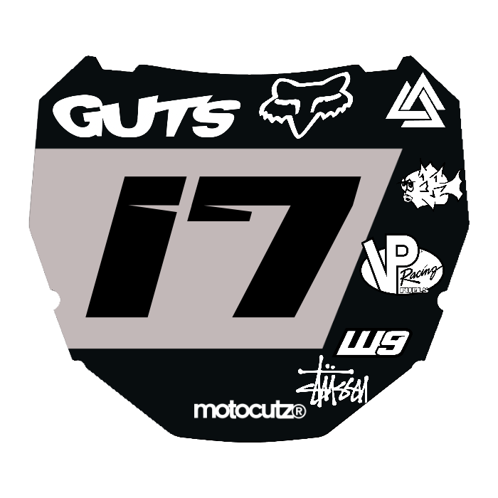 CUSTOM ODI NUMBER PLATE DECAL