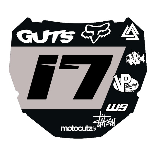 CUSTOM ODI NUMBER PLATE DECAL