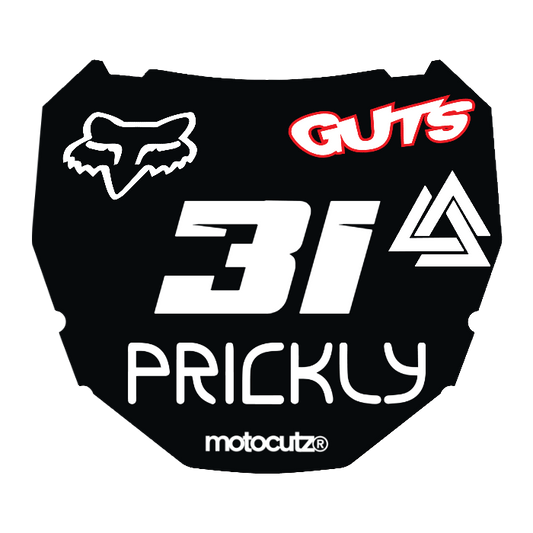 CUSTOM ODI NUMBER PLATE DECAL