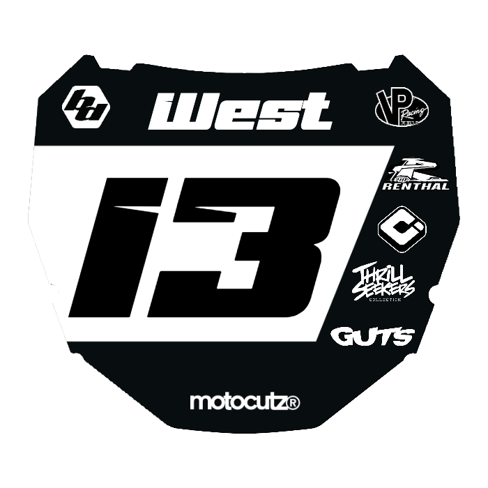 CUSTOM ODI NUMBER PLATE DECAL