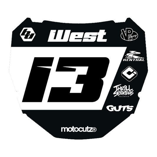 CUSTOM ODI NUMBER PLATE DECAL