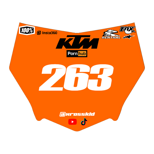 CUSTOM MOTOCUTZ FRONT PLATE DECAL