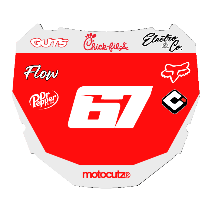 CUSTOM ODI NUMBER PLATE DECAL