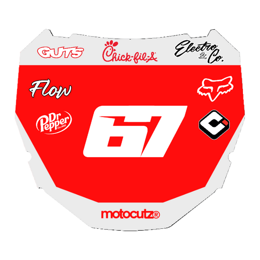 CUSTOM ODI NUMBER PLATE DECAL