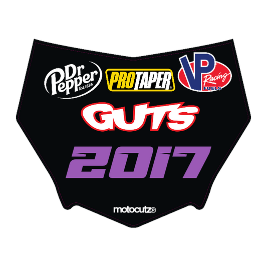 CUSTOM MOTOCUTZ FRONT PLATE DECAL