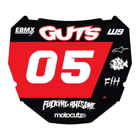 CUSTOM ODI NUMBER PLATE DECAL
