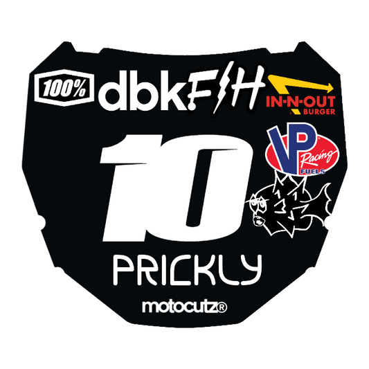 CUSTOM ODI NUMBER PLATE DECAL