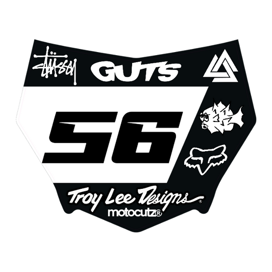 CUSTOM MOTOCUTZ FRONT PLATE DECAL