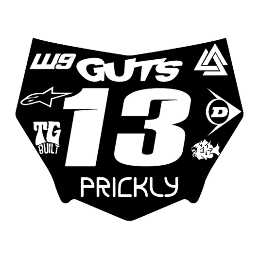 CUSTOM MOTOCUTZ FRONT PLATE DECAL