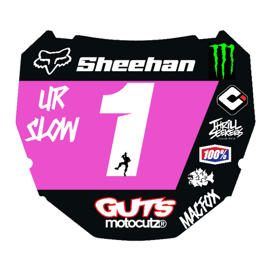 CUSTOM ODI NUMBER PLATE DECAL