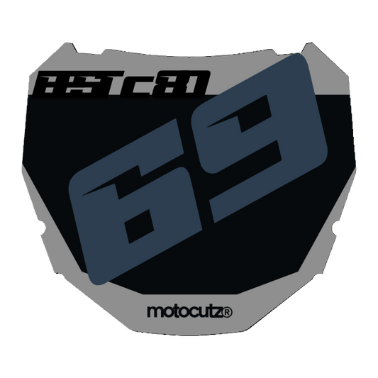 CUSTOM ODI NUMBER PLATE DECAL