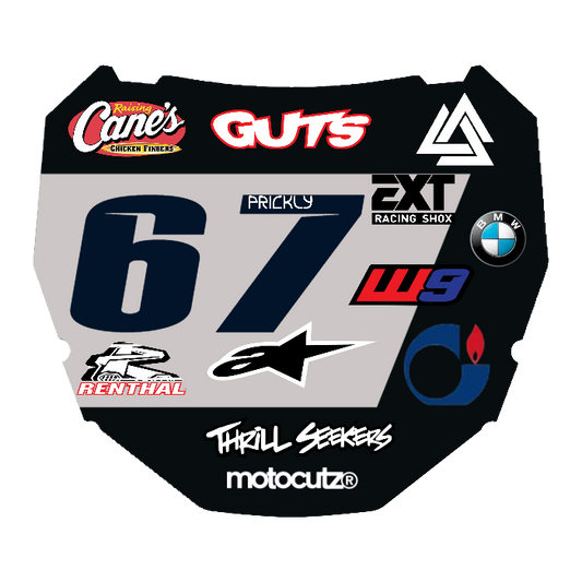CUSTOM ODI NUMBER PLATE DECAL