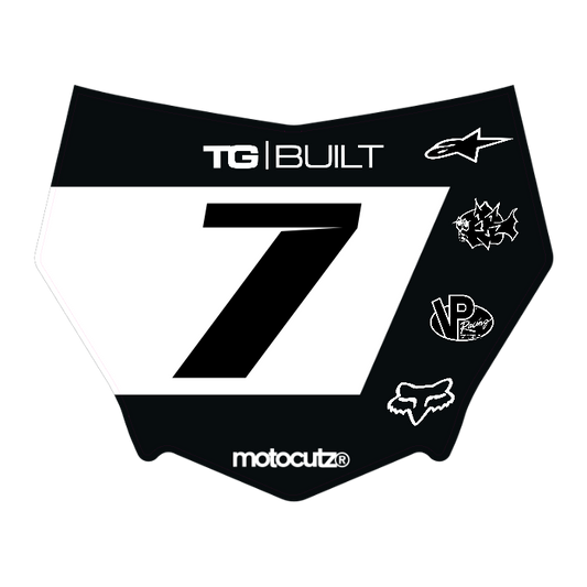 CUSTOM MOTOCUTZ FRONT PLATE DECAL