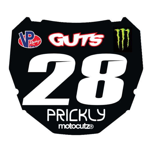 CUSTOM ODI NUMBER PLATE DECAL