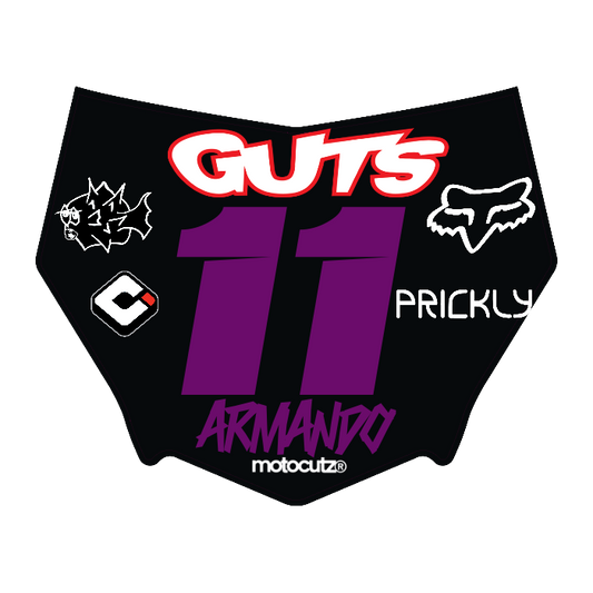 CUSTOM MOTOCUTZ FRONT PLATE DECAL
