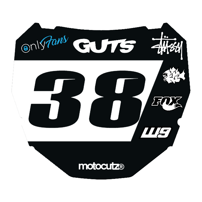 CUSTOM ODI NUMBER PLATE DECAL