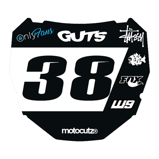 CUSTOM ODI NUMBER PLATE DECAL