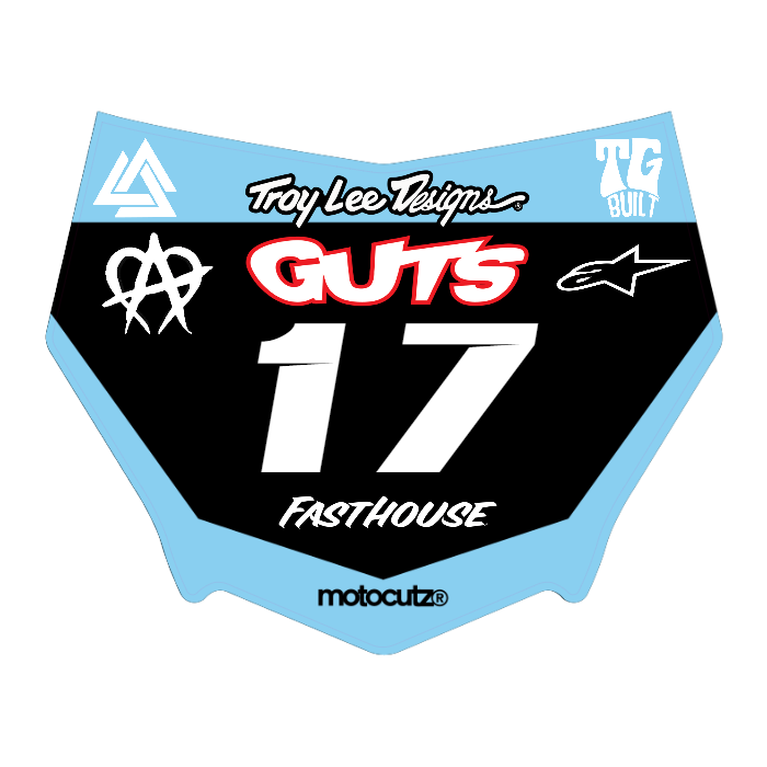 CUSTOM MOTOCUTZ FRONT PLATE DECAL