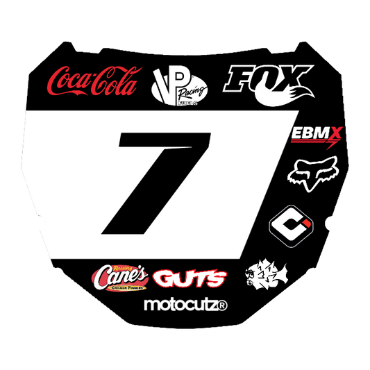 CUSTOM ODI NUMBER PLATE DECAL