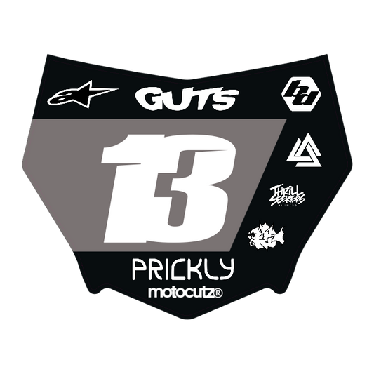 CUSTOM MOTOCUTZ FRONT PLATE DECAL