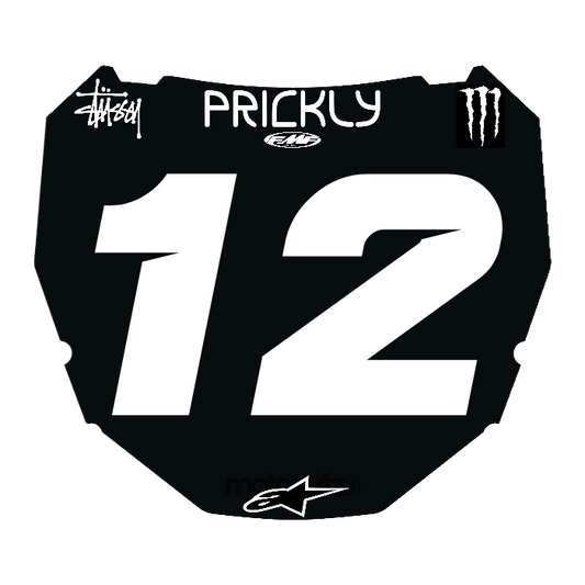 CUSTOM ODI NUMBER PLATE DECAL