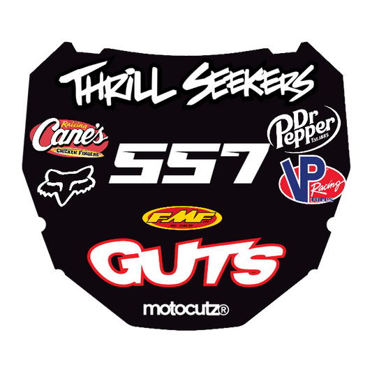 CUSTOM ODI NUMBER PLATE DECAL