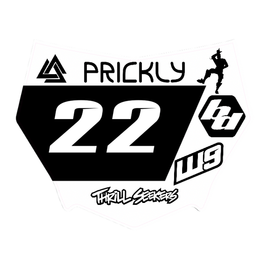 CUSTOM MOTOCUTZ FRONT PLATE DECAL