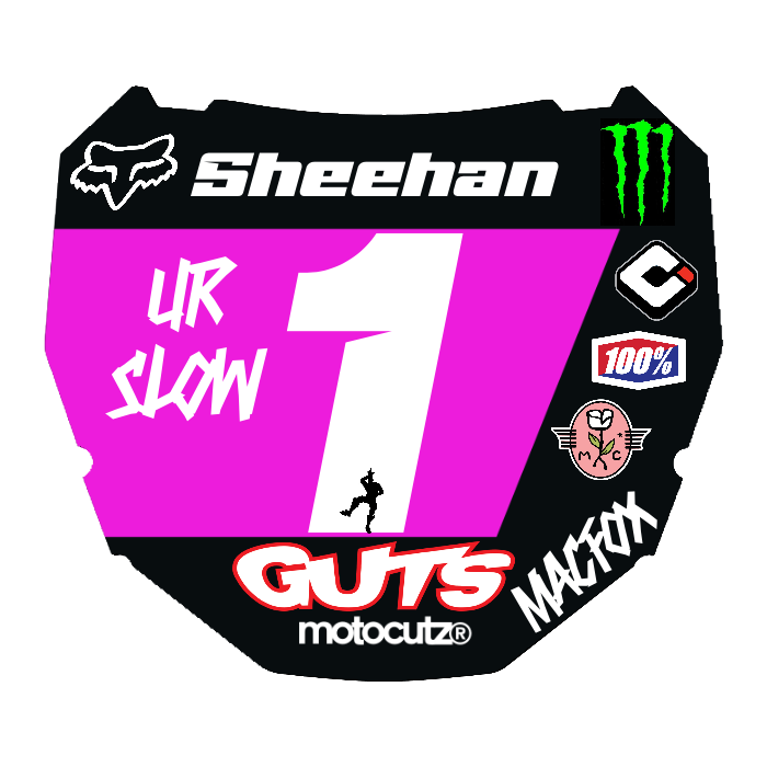 CUSTOM ODI NUMBER PLATE DECAL