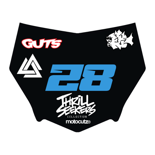 CUSTOM MOTOCUTZ FRONT PLATE DECAL