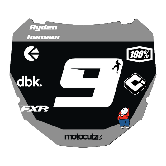 CUSTOM ODI NUMBER PLATE DECAL