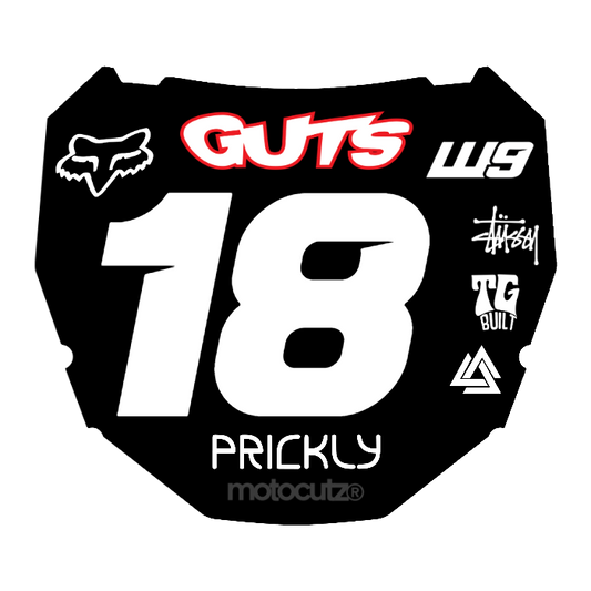 CUSTOM ODI NUMBER PLATE DECAL