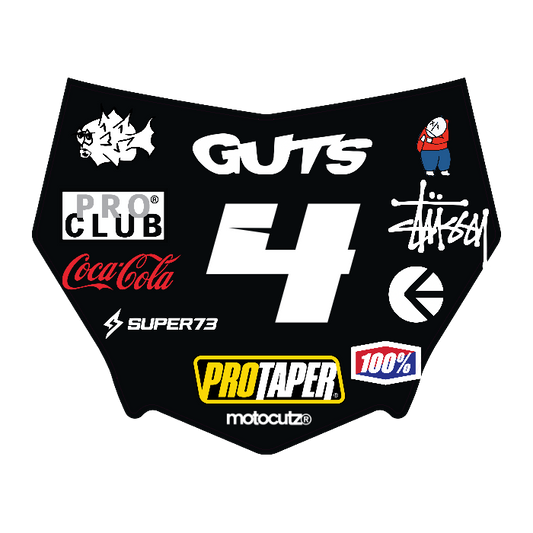 CUSTOM MOTOCUTZ FRONT PLATE DECAL