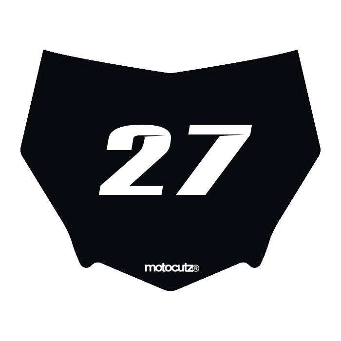 CUSTOM MOTOCUTZ FRONT PLATE DECAL