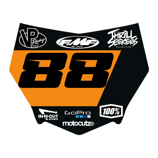 CUSTOM MOTOCUTZ FRONT PLATE DECAL