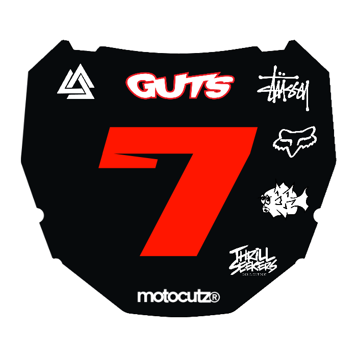 CUSTOM ODI NUMBER PLATE DECAL