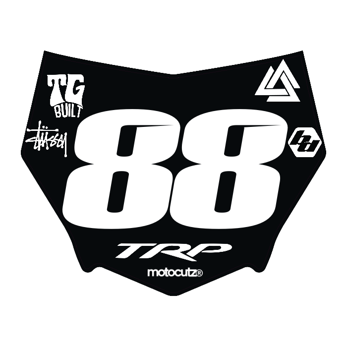 CUSTOM MOTOCUTZ FRONT PLATE DECAL