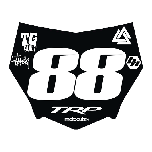 CUSTOM MOTOCUTZ FRONT PLATE DECAL