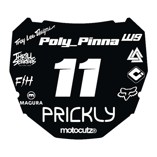 CUSTOM ODI NUMBER PLATE DECAL