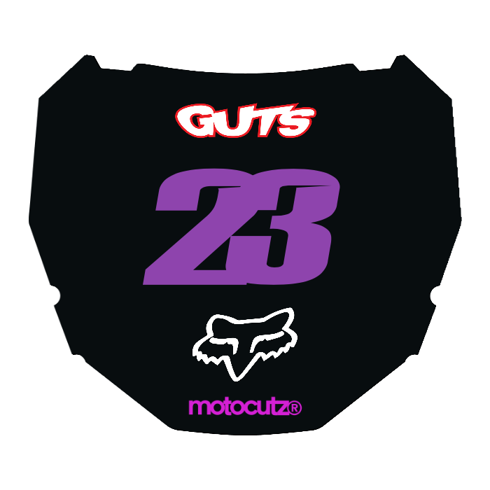 CUSTOM ODI NUMBER PLATE DECAL