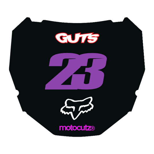 CUSTOM ODI NUMBER PLATE DECAL