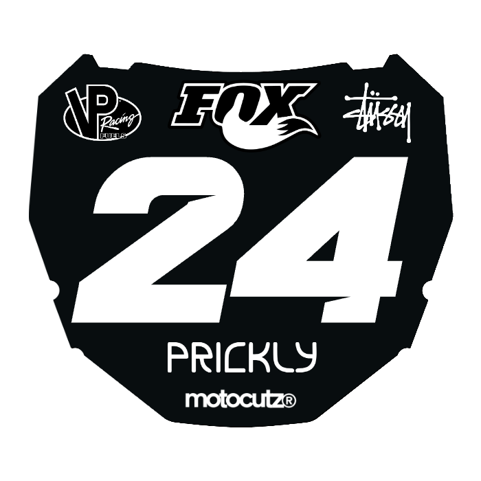CUSTOM ODI NUMBER PLATE DECAL