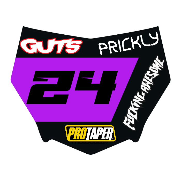 CUSTOM MOTOCUTZ FRONT PLATE DECAL