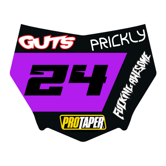 CUSTOM MOTOCUTZ FRONT PLATE DECAL