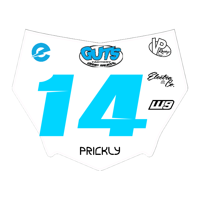 CUSTOM MOTOCUTZ FRONT PLATE DECAL