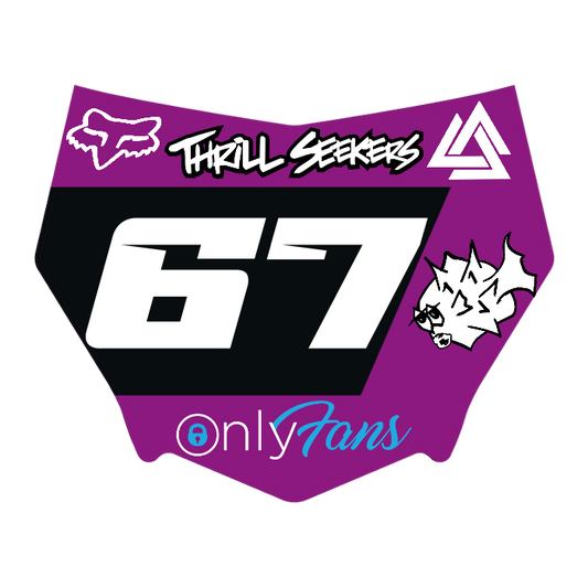 CUSTOM MOTOCUTZ FRONT PLATE DECAL