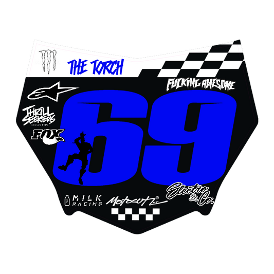 CUSTOM MOTOCUTZ FRONT PLATE DECAL