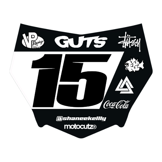 CUSTOM MOTOCUTZ FRONT PLATE DECAL