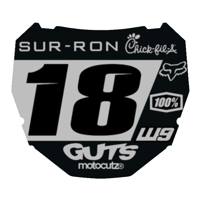 CUSTOM ODI NUMBER PLATE DECAL