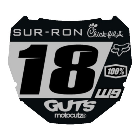 CUSTOM ODI NUMBER PLATE DECAL